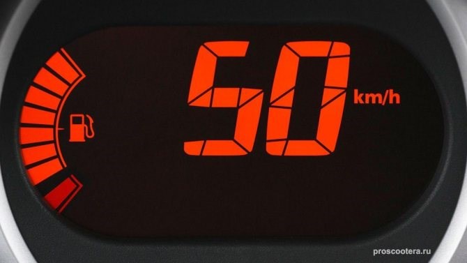 ограничение по скорости 50 км/час