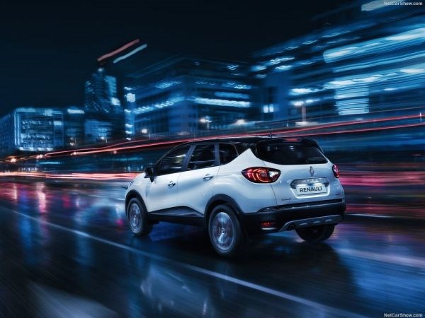 Renault Kaptur 2017, вид сзади и сбоку слева