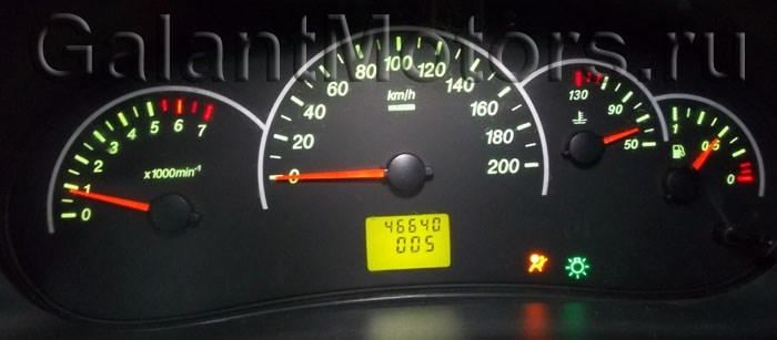 лампа airbag на приборке